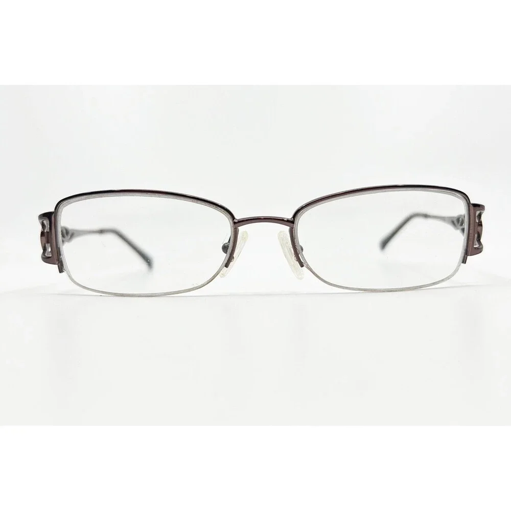 South Hampton SH 901 BR Brown Metal Eyeglasses Frames Women 52-17-135 Filigree